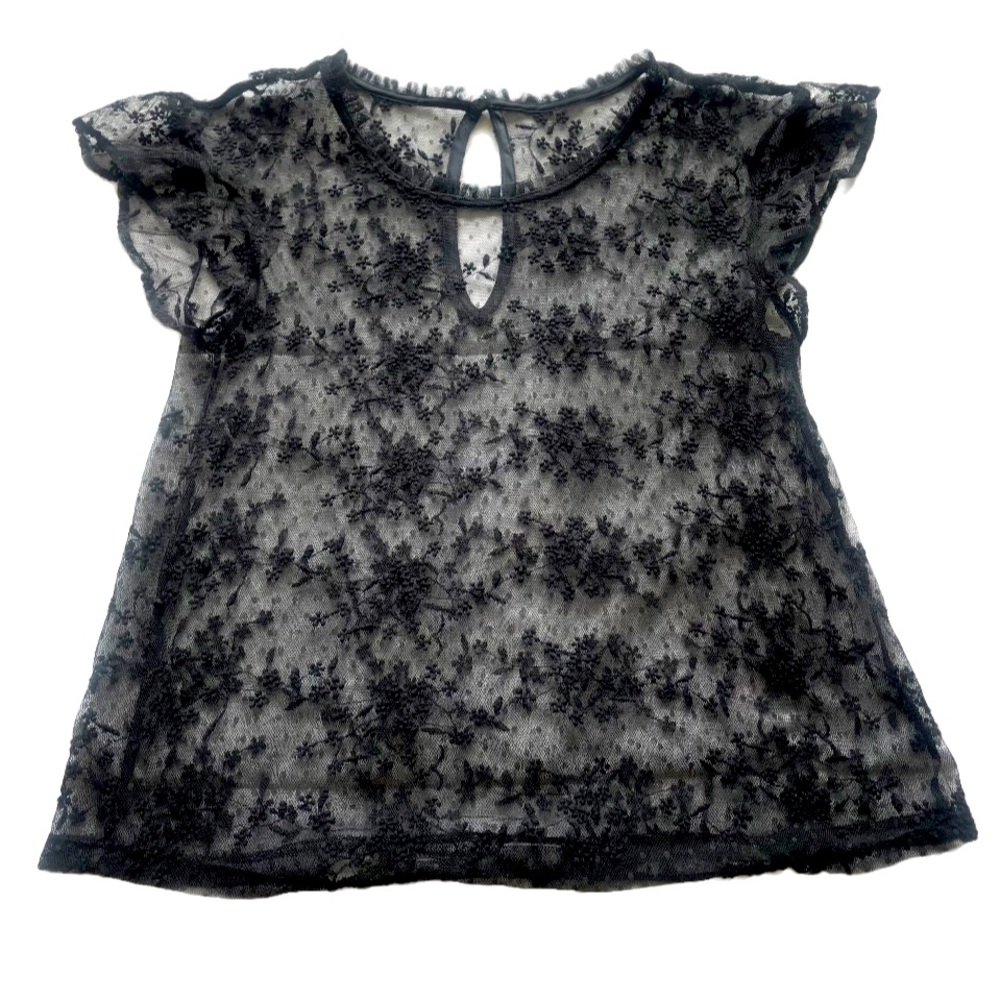 Lacy Black Top A&F
